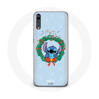 Capa Maniacase para Huawei P20 Stitch Neve Feliz Natal Azul - 1