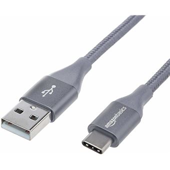 Cabo Usb AmazonBasics UTC-C-A-2.0-6FT-GRY | Cinzento - 1