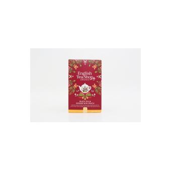 Chá Preto Biológico com Gengibre e Pêssego English Tea Shop - Black Tea & Ginger with Peach - 1