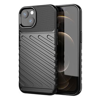 Capa e TPU Textura de sarja Preta para iPhone 13 6.1'' - 1