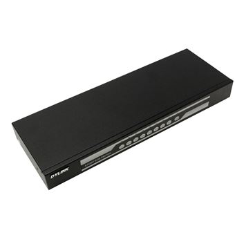Interruptor de Teclado/Rato/Monitor VGA BeMatik para PS2 KVM 8 Portas DYLINK Switch Rack de 19'' - 1