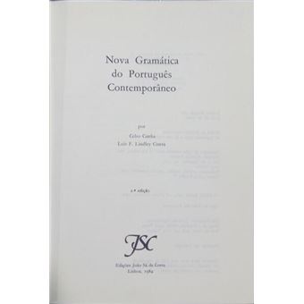 Nova gramática de português contemporâneo. [2.ª edição] - 1
