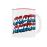 Caneca SD Toys Captain America Logo Branco Vermelho Marvel Comics_0