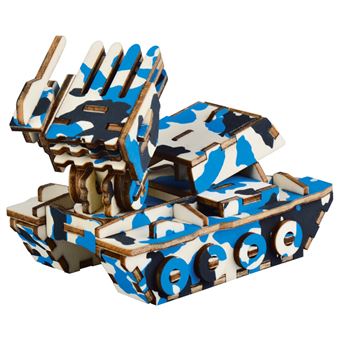 Puzzle 3D HSMY de 59 Peças XC-G019H - Tanque - 1