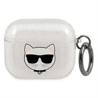 Capa Original Brilhante Karl Lagerfeld Airpods 3 Prateado - 1