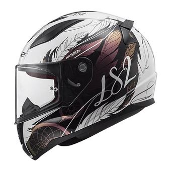 Capacete  LS2 FF353 Rapid | Boho Branco Preto Pink | XS - 1