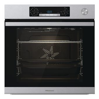 Forno Elétrico Hisense BSA66226AX | 77 L | 59.5 cm | A | Cinzento, Aço inoxidável - 1