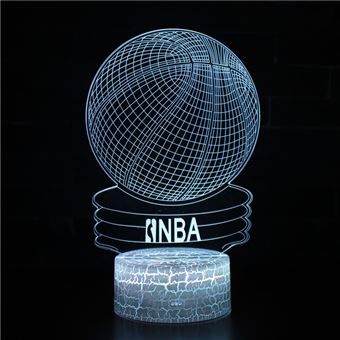 Lâmpada 3D HSMY | Infantil | Multicolorido com Controlo Remoto | NBA | 378 - 1