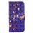 Capa PU Magunivers suporte para impressão de padrões borboleta roxa para Samsung Galaxy A50_1