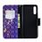 Capa PU Magunivers suporte para impressão de padrões borboleta roxa para Samsung Galaxy A50_3