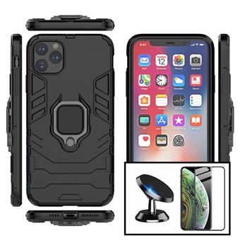 Kit Phonecare | Película de Vidro 5D Full Cover + Capa 3X1 Military Defender + Suporte Magnético Carro para Xiaomi Poco M2 Pro - 1
