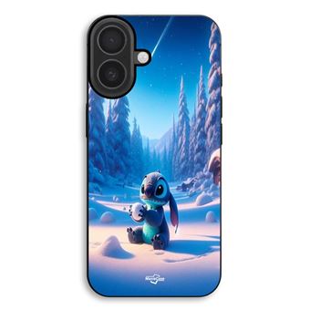 Capa Maniacase para iPhone 17 | Stitch fofo neve estrelada 3D - 1