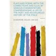 Plays And PoemsWith The Corrections And IllusBy Various Commentators