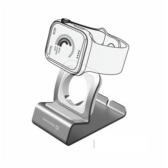 Stand Swissten Aluminum para Apple Watch - Cinza - 1