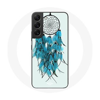 Capa Maniacase para Samsung Galaxy S21 Fe Apanhador de Sonhos Azul Fundo Branco - 1