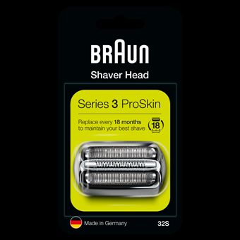 Cabeça para Máquina de Barbear Braun Series 3 81686071  Prateado -  Acessórios Saúde e Cuidado Pessoal - Compra na