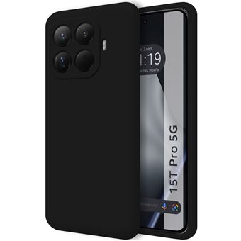 Capa Tumundosmartphone de silicone líquido ultramacio para Xiaomi 15T Pro 5G | Preto - 1