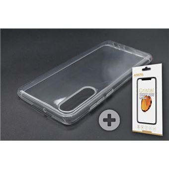 Conjunto com Película de Vidro Temperado e Capa Skyhe para Huawei P30 Gel Transparente Clear - 1