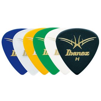 Ibanez BCI16H palheta Celuloide Preto, Azul, Verde, Cinzento, Branco, Amarelo 6 peça(s)