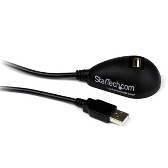 Cabo Usb StarTech.com Cabo de Extensão USB para secretária 1,50 m - A Macho para A Fêmea | Preto - 1
