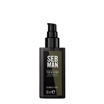 Óleo de Cuidado de Cabelo e Barba Sebastian Seb Man The Groom | 30 ml - 1