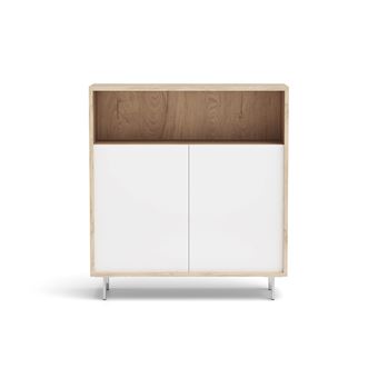 Sapateira Herdasa Carrie  | 87x80x28 cm | carvalho-branco - 1