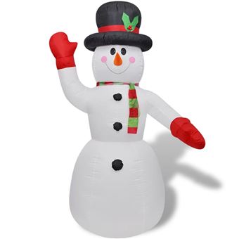 Boneco de neve insuflável vidaXL | 240 cm - 1