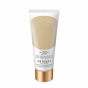 Loção para Depois Do Sol Sensai SILKY BRONZE Silky Bronze Protective Suncare Cream For Body 50+ - 1