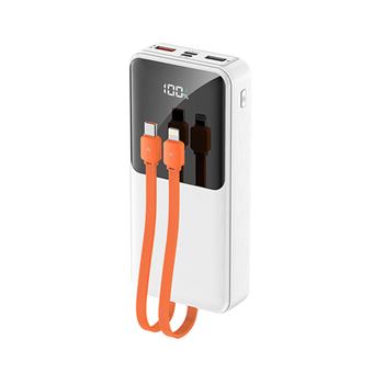 Powerbank SZSMART P03 | 10000mAh | PD20W+100W | Branco | 2 Cabos de Carga Rápida - 1