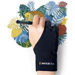 Luva de Desenho de Dois Dedos para Tablet de Desenho Xencelabs | Mão Esquerda e Mão Direita | Tamanho S - Preta