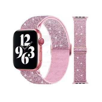 Bracelete Orysin para Apple Watch Series 9 41mm | Extensível com Brilho | Rosa - 1