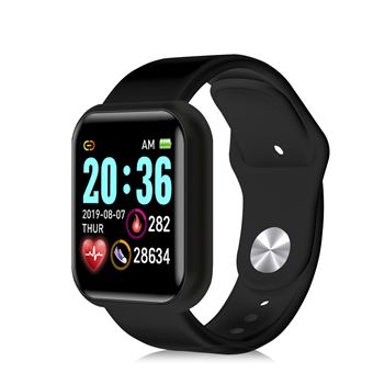 Smartwatch DAM AK-Y68 | Monitor de Frequência Cardíaca e Pressão Arterial - Preto - 1