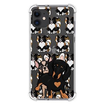 Capa Tumundosmartphone de silicone anti-choque para iPhone 11 (6.1) design Cães 04 Desenhos - 1