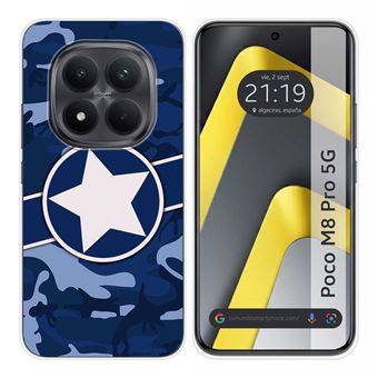 Capa TUMUNDOSMARTPHONE | silicone | para Xiaomi Poco M8 Pro 5G | estampa camuflada 3 padrões disponíveis - 1