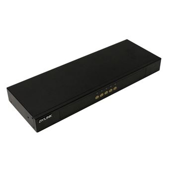 Interruptor de Teclado/Rato/Monitor VGA BeMatik para PS2 KVM 4 Portas DYLINK Rack de 19'' - 1