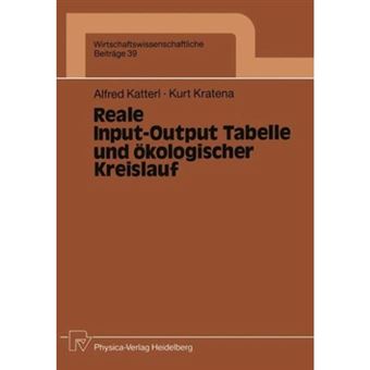 Reale Input-Output Tabelle und Okologischer Kreislauf - Paperback - 1990 - 1