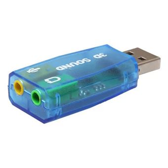 Placa de Som Gembird Virtus2 | Azul, Transparente - 1