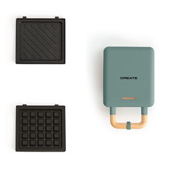 Sanduicheira Grill e Máquina de Waffles CREATE STONE STUDIO com Placas Intercambiáveis | Sage - 1