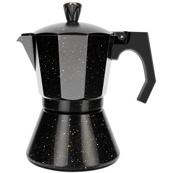 Máquina de Café Expresso Mocha | 6 Chávenas - Preto - 1