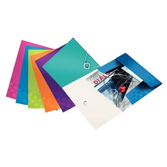 Esselte Leitz WOW 3-Flap Folder Azul, Laranja, Rosa dobrador de cartas - 1