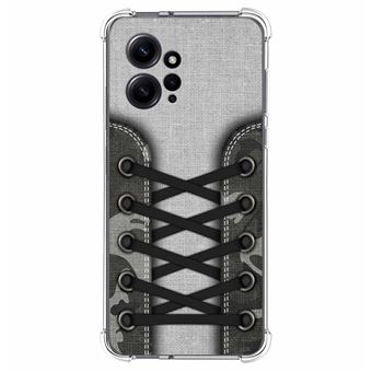 Capa Tumundosmartphone de silicone anti-choque para Xiaomi Redmi Note 12 4G design Tênis 16 desenhos - 1