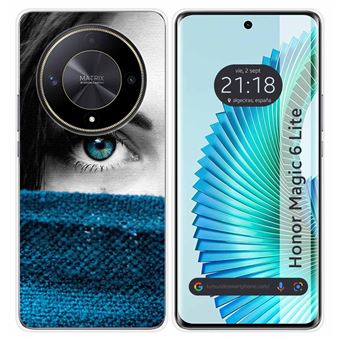 Capa Tumundosmartphone de silicone para Honor Magic 6 Lite 5G design de olho de desenho animado - 1