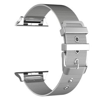 Pulseira de metal Magunivers classic buckle milanese stainless steel strap silver para Apple Watch 3/2/1 42mm - 1