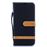 Capa PU Magunivers colorido sortido tecido jeans stand preto para Samsung Galaxy A50_1