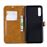 Capa PU Magunivers colorido sortido tecido jeans stand preto para Samsung Galaxy A50_3