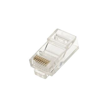 Conector Extralink Wtyk RJ45 CAT5E UTP RJ45 8P8C nao blindado | Transparente - 1