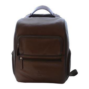 Mochila em Pele Genuína DAKAR DAKOTA SPRAY DKC2010 em Castanho Ruf - 1