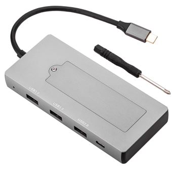 Cabo USB-C BeMatik para HDMI 4K e Ethernet Rj45 e USB-A e Conversor USB-C - 1