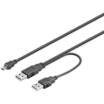 Cabo Usb Goobay 0.6 m 2 x USB A/mini USB B | Preto - 1