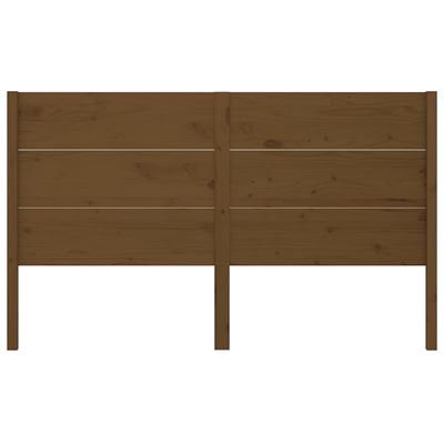 VidaXL Cabeceira de cama 146x4x100 cm pinho maciço castanho mel